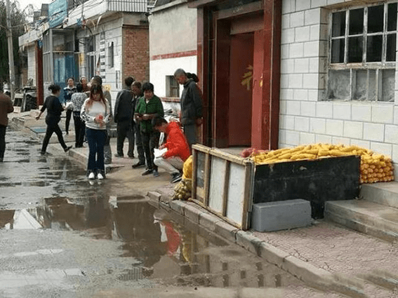 张家口洋河新区清水河村棚改入户测量启动