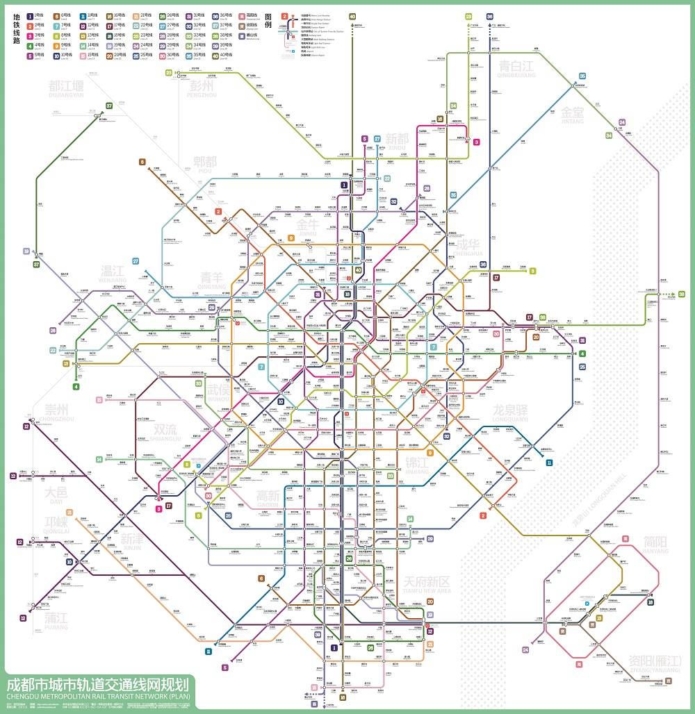 成都地铁成都地铁线路图