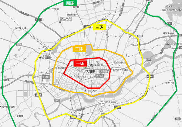 "四环"即一环与二环实现中心城区保护壳,三环与四环进行城市内外交通