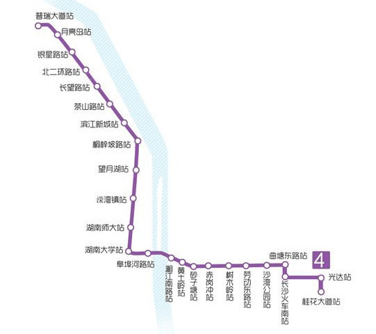 长沙地铁4号线首个区间贯通 5号线17个站全部