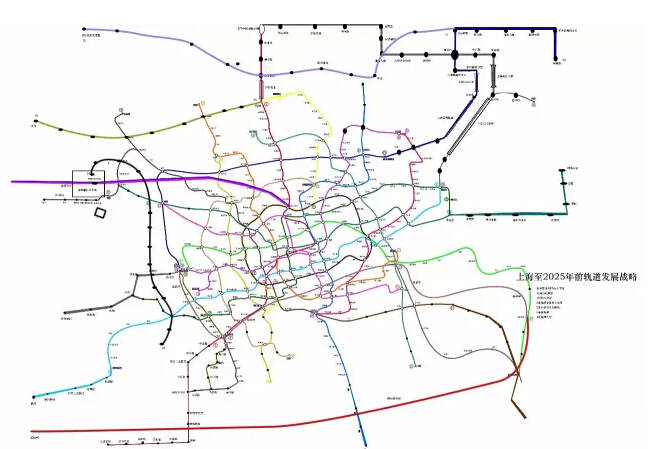 上海9条新增地铁具体走向 19-25号线来了