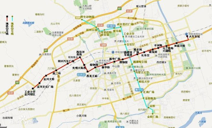 地铁一号线路线图 如上所示,整条线路贯穿了呼和浩特的东西方向,沿线楼盘的均价从机场到新华东街在8000元/平方米左右,新华西街到金川开发区的房价从东到西依次递减。随着呼和浩特东站的建成使用、机场的搬迁,东部区域已然成为了呼和浩特的门面,是首府打造的重点区域,房价势必会水涨船高,部分呼和浩特的刚需一族已被挤出东部区域;而新华东街、新华西街的靠东区域从当初的4字头楼盘到现在因为成熟的商圈、齐备的配套房价已经破了7000元/平方米大关,众多刚需族不得不再次迁徙。【相关阅读:多位地产界人士认为:地铁对远城区