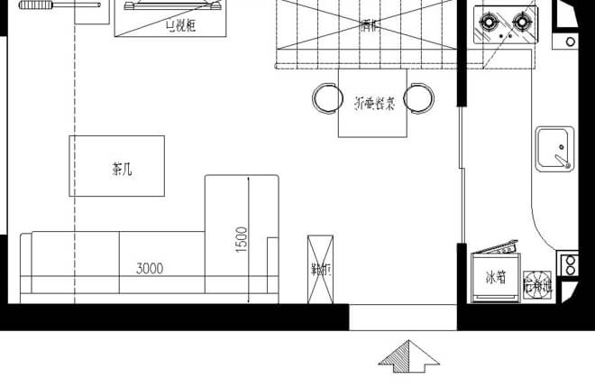 k2百合湾(百合湾壹号院)36平米loft客厅装修设计图片
